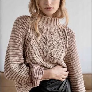 LAST CHANCE❗️Free People Sweater Chunky Mock Neck